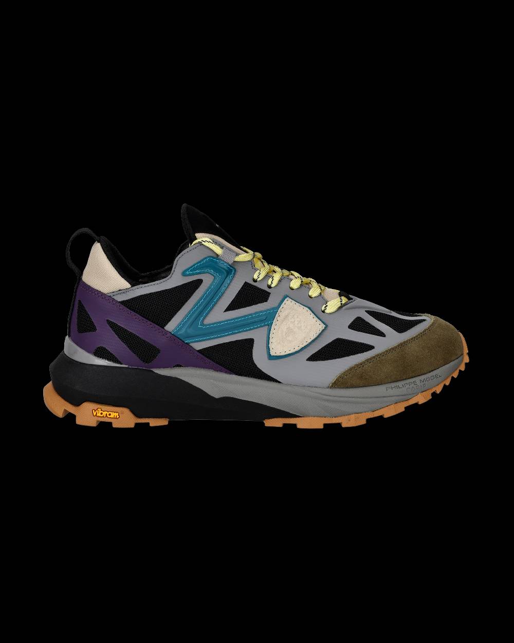 Philippe Model Sneaker Basse Rocx Uomo - Grigio E Petrolio