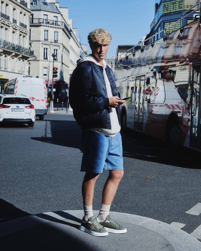 Philippe Model Sneaker Basse Temple Uomo - Verde Militare