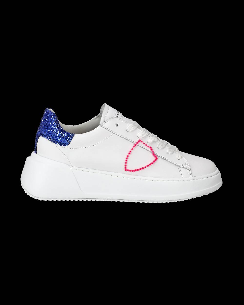 Philippe Model Sneaker Basse Tres Temple Donna - Bianco E Bluette