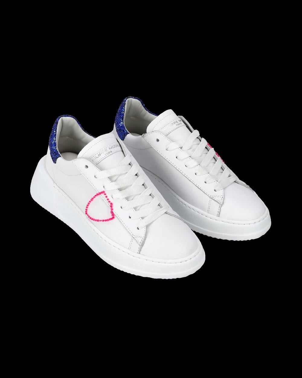 Philippe Model Sneaker basse Tres Temple donna - bianco e bluette