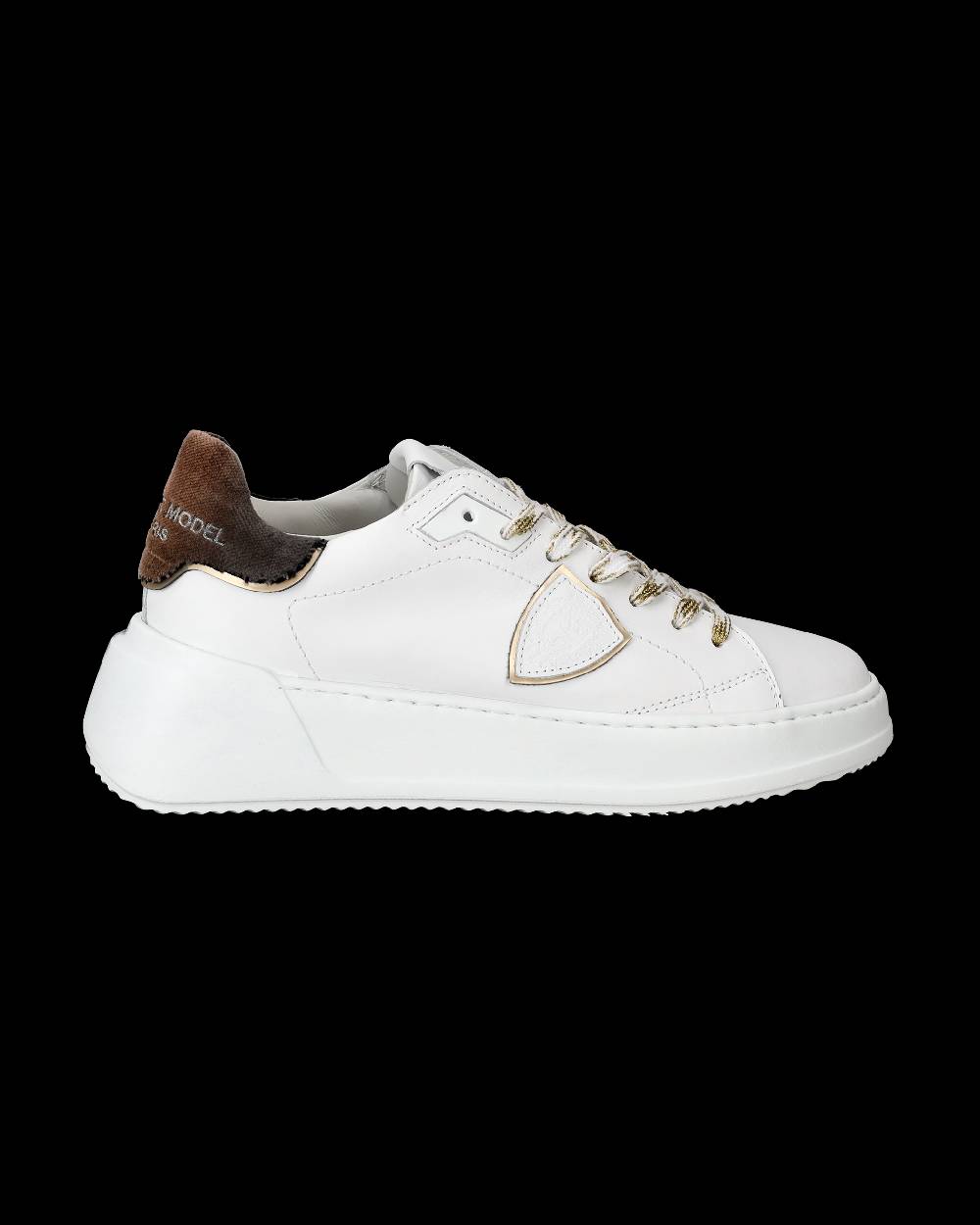 Philippe Model Sneaker Basse Tres Temple Donna - Bianco E Nero