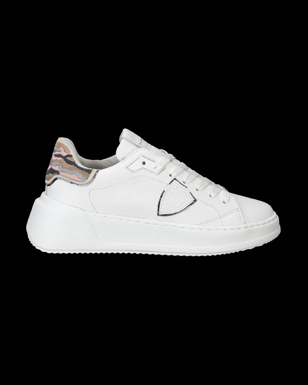 Philippe Model Sneaker Basse Tres Temple Donna - Bianco E Rosa