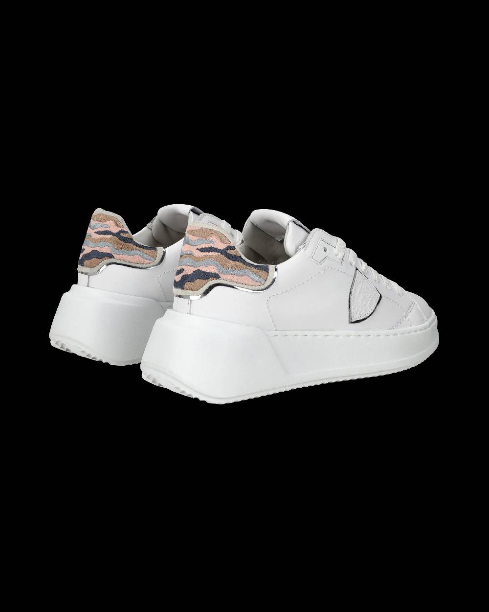 Philippe Model Sneaker Basse Tres Temple Donna - Bianco E Rosa