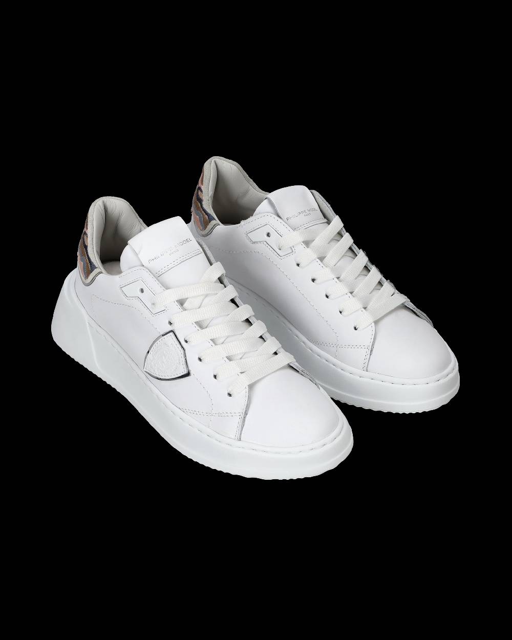 Philippe Model Sneaker basse Tres Temple donna - bianco e rosa