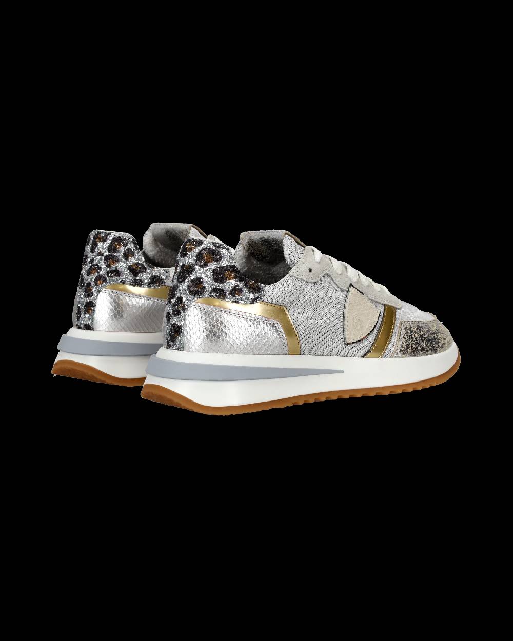 Philippe Model Sneaker Basse Tropez 2.1 Donna - Bianco, Argento E Animalier