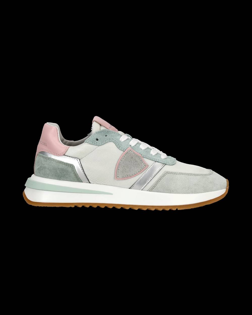Philippe Model Sneaker Basse Tropez 2.1 Donna - Bianco, Verde Acqua E Argento