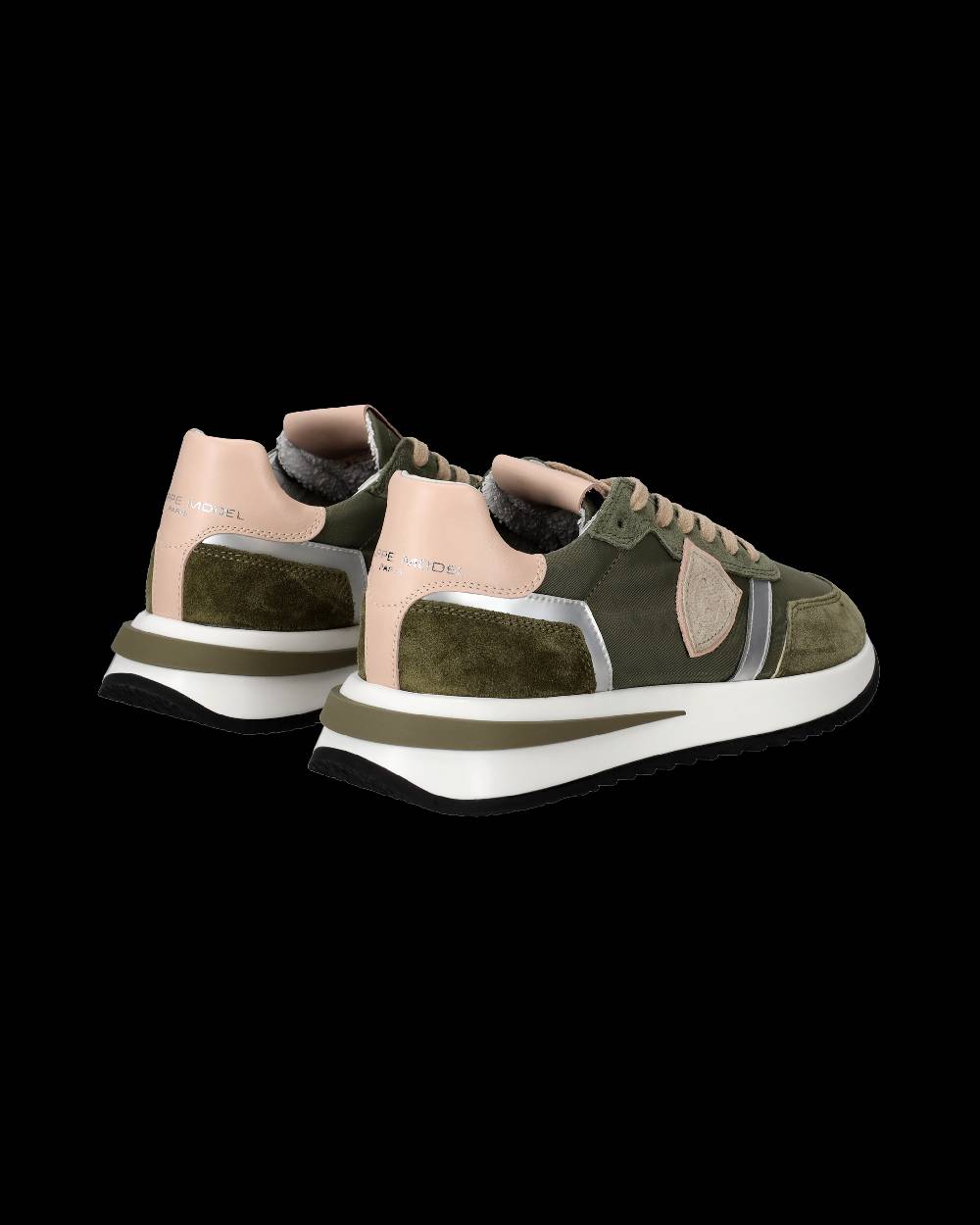 Philippe Model Sneaker Basse Tropez 2.1 Donna - Verde Militare E Rosa