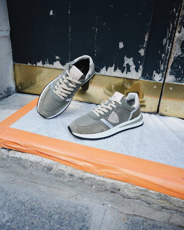 Philippe Model Sneaker Basse Tropez 2.1 Donna - Verde Militare E Rosa