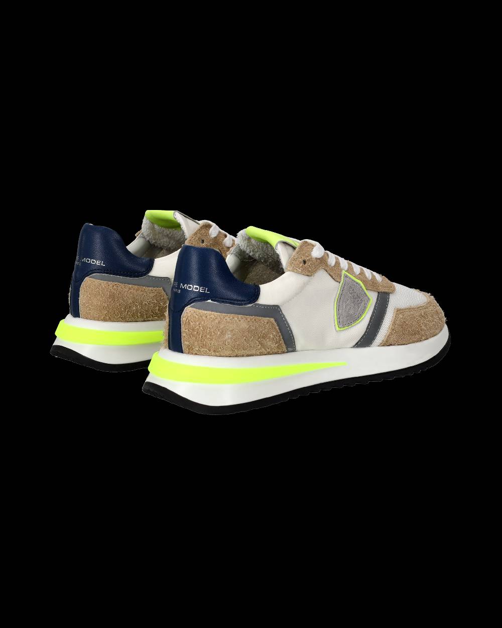 Philippe Model Sneaker Basse Tropez 2.1 Uomo - Bianco, Marrone E Giallo