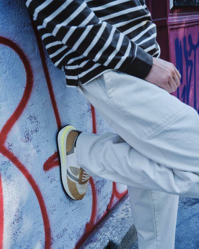 Philippe Model Sneaker Basse Tropez 2.1 Uomo - Bianco, Marrone E Giallo