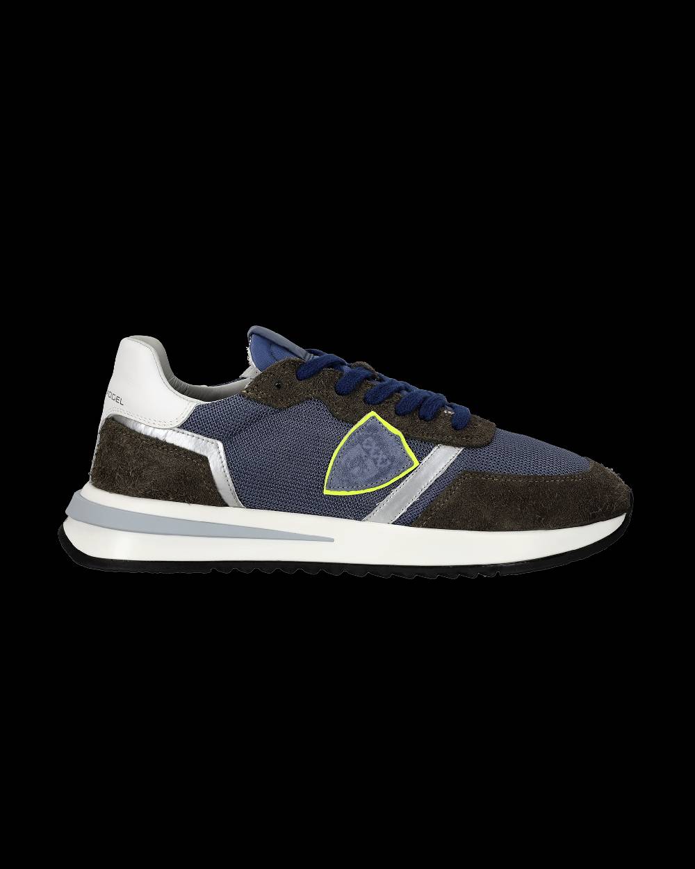 Philippe Model Sneaker Basse Tropez 2.1 Uomo - Blu E Verde Militare