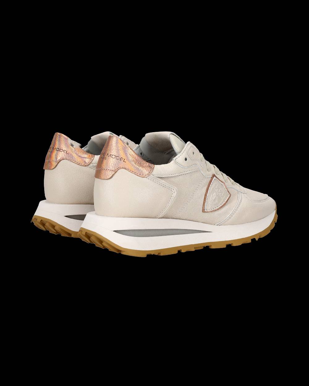 Philippe Model Sneaker Basse Tropez Haute Donna - Beige E Rosa