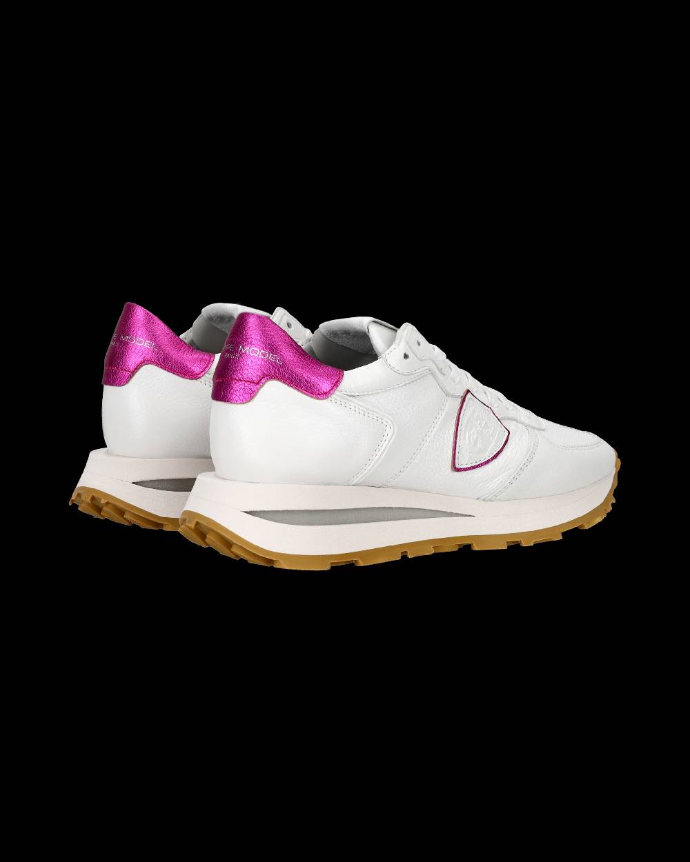 Philippe Model Sneaker Basse Tropez Haute Donna - Bianco E Fucsia