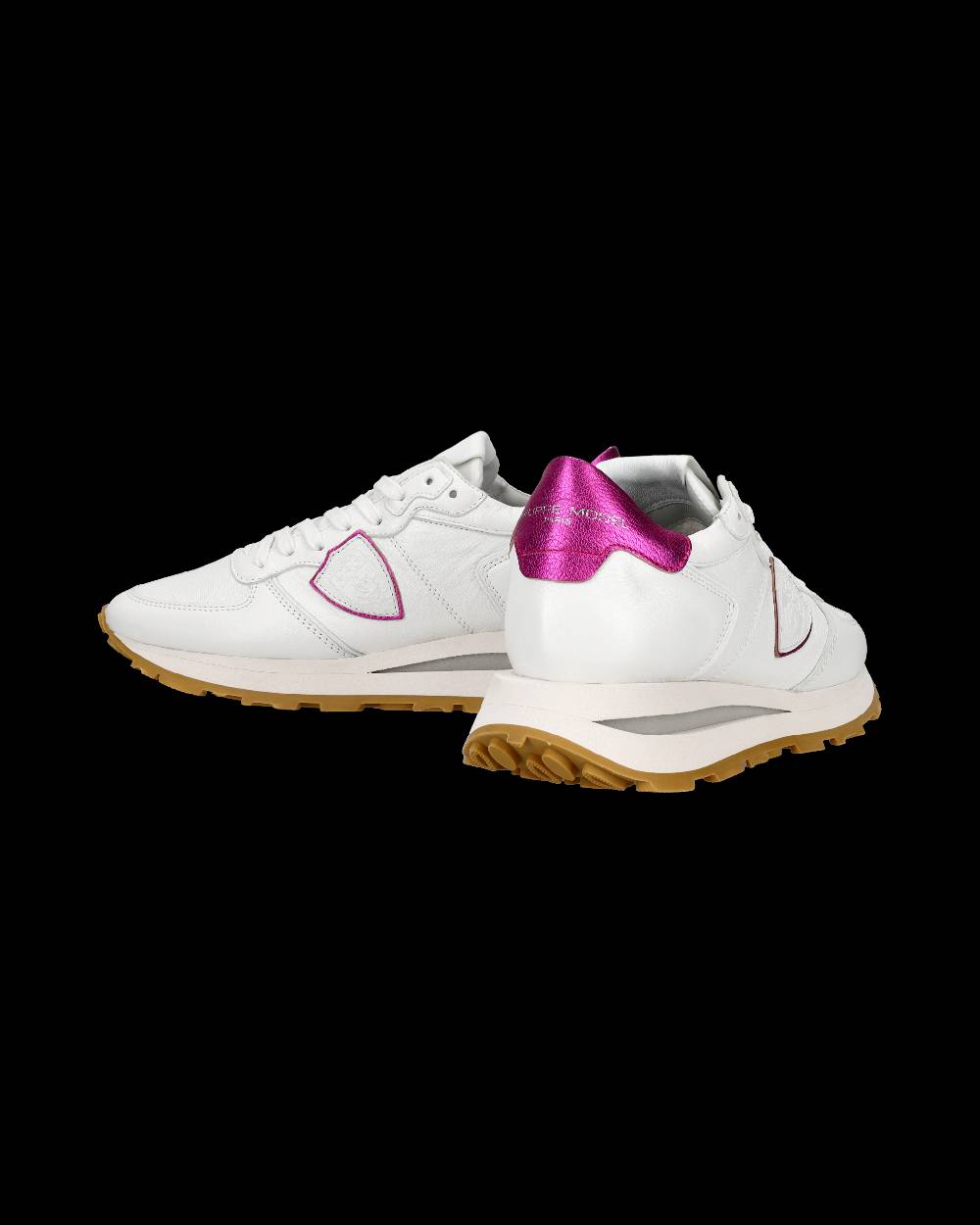 Philippe Model Sneaker Basse Tropez Haute Donna - Bianco E Fucsia