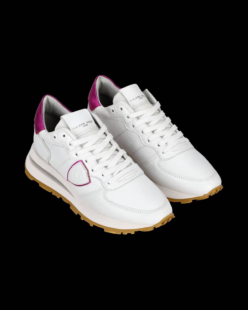 Philippe Model Sneaker basse Tropez Haute donna - bianco e fucsia