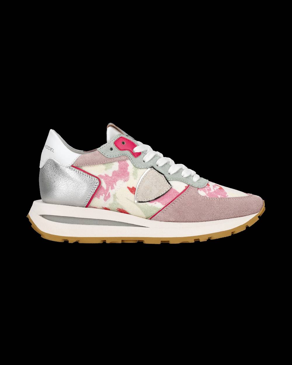 Philippe Model Sneaker Basse Tropez Haute Donna - Bianco E Rosa