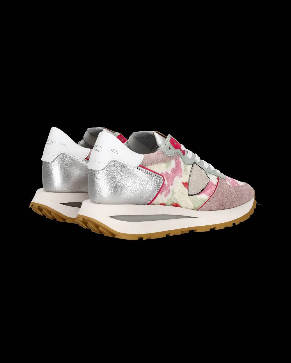 Philippe Model Sneaker Basse Tropez Haute Donna - Bianco E Rosa