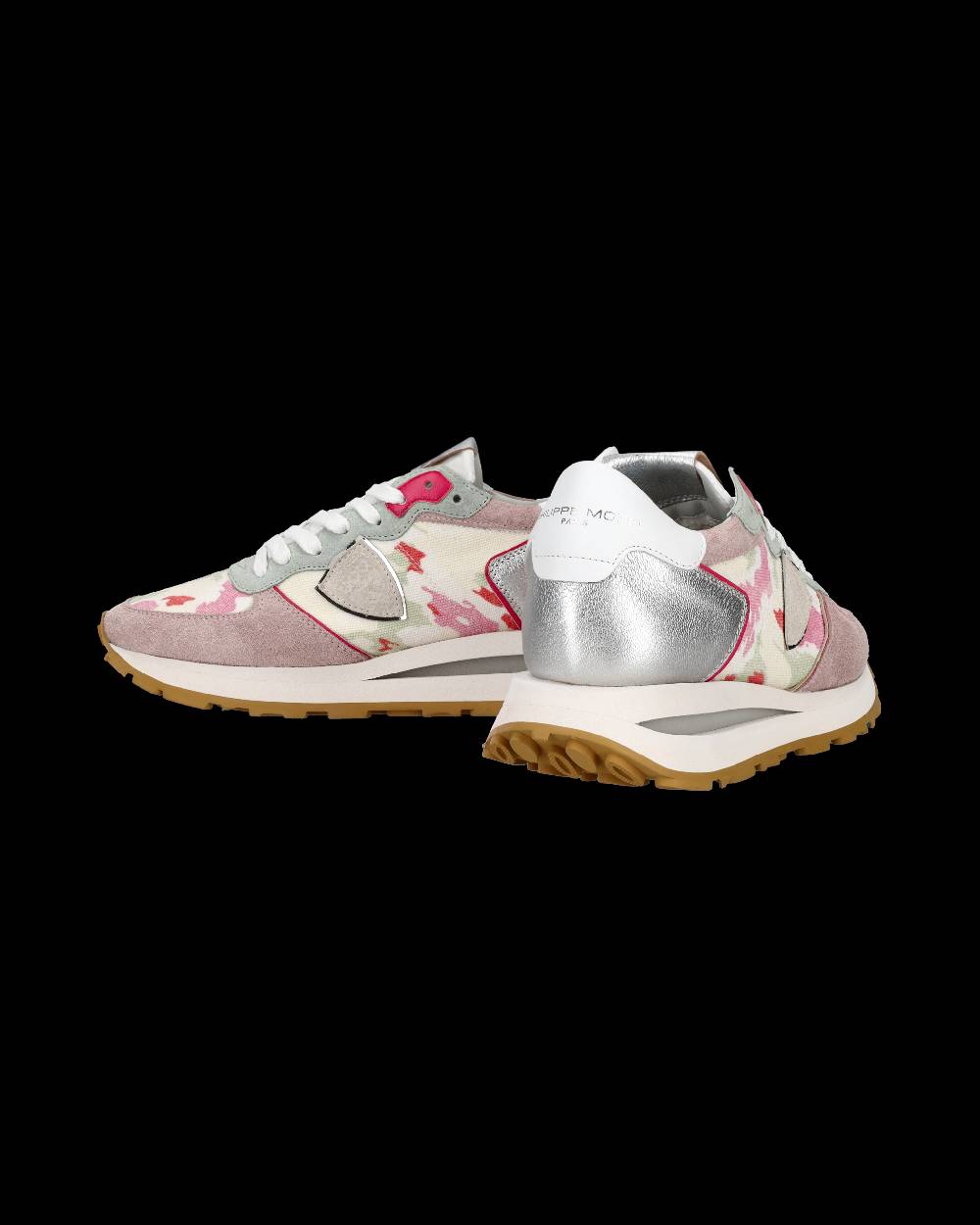 Philippe Model Sneaker Basse Tropez Haute Donna - Bianco E Rosa