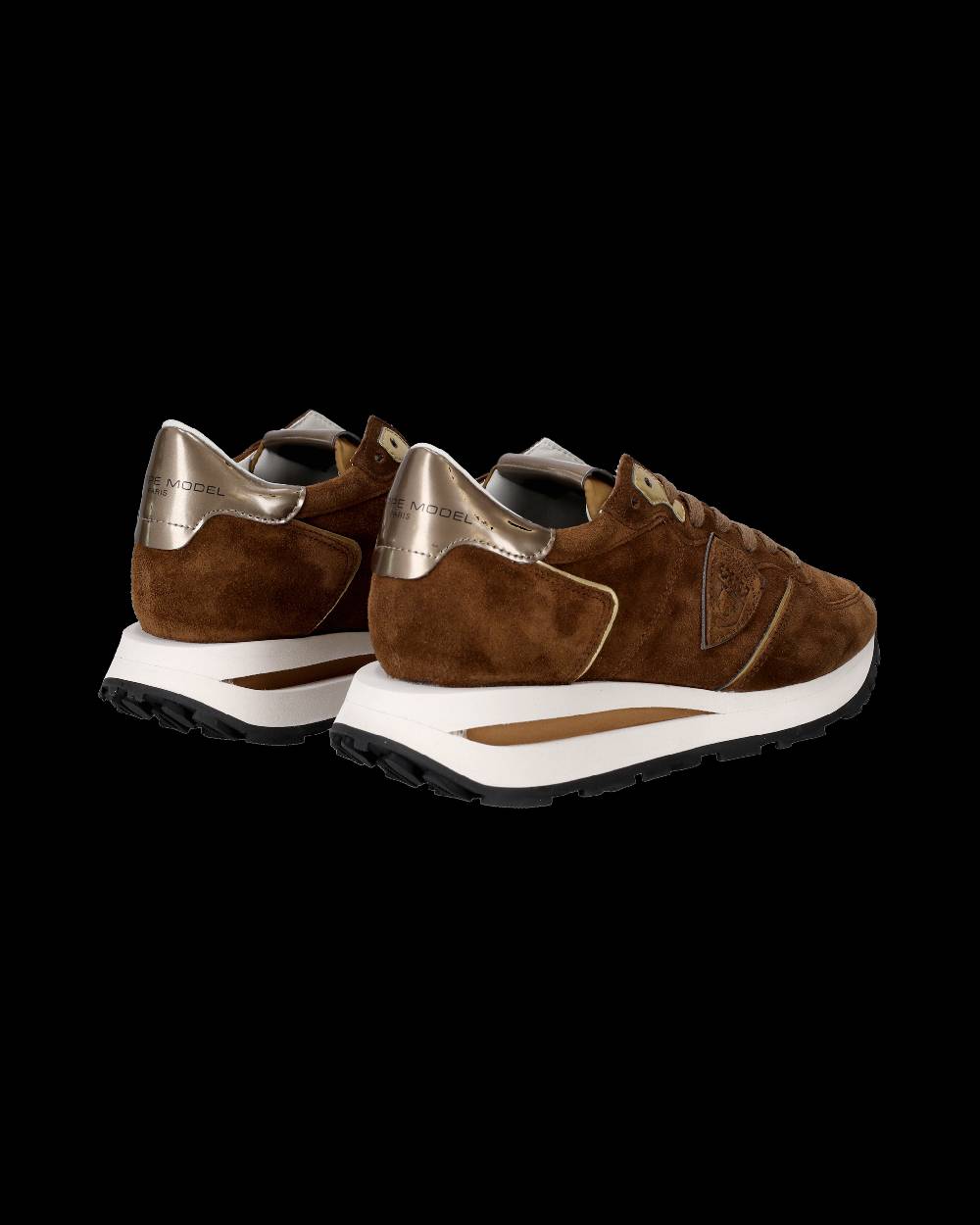 Philippe Model Sneaker Basse Tropez Haute Donna - Cognac