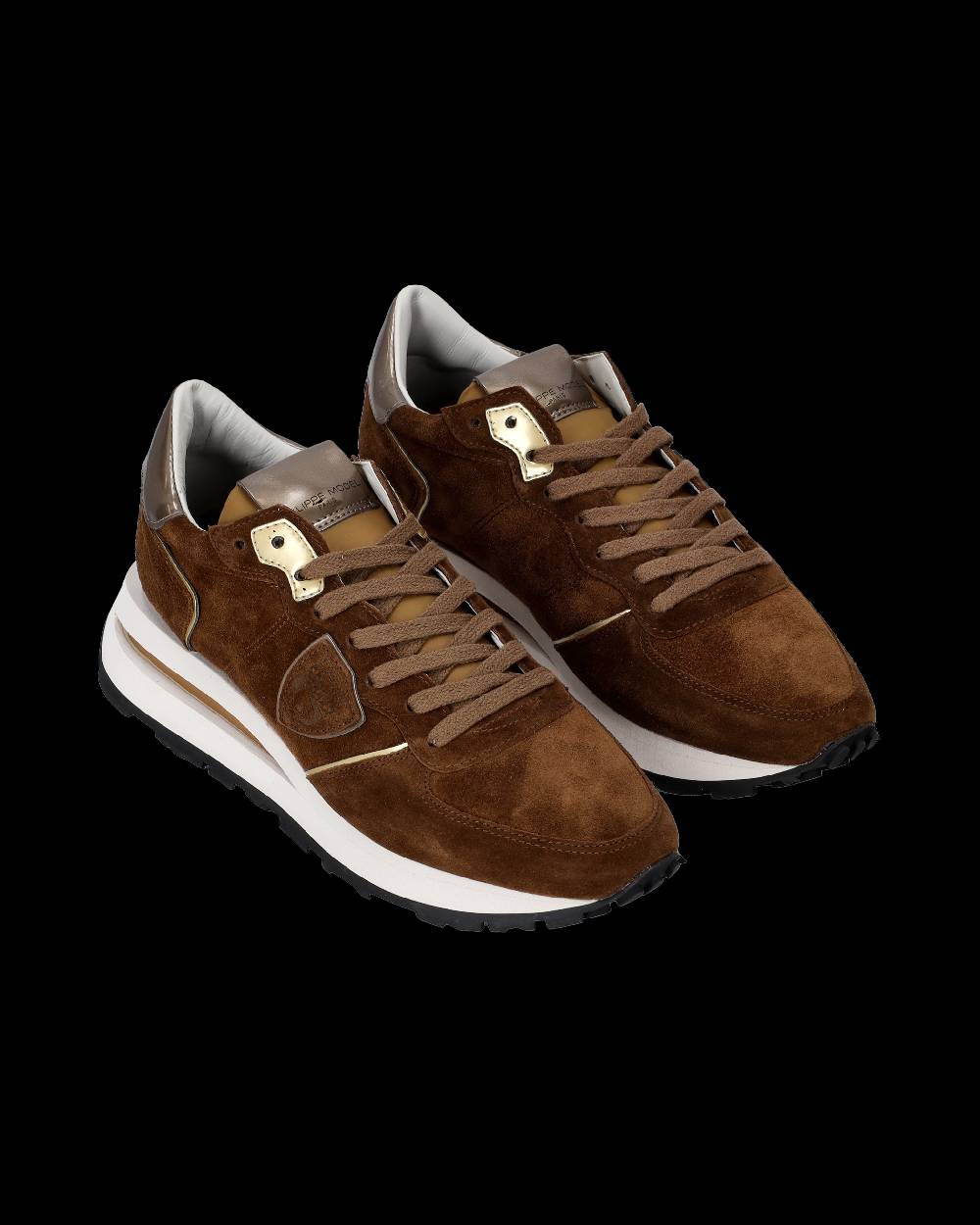 Philippe Model Sneaker basse Tropez Haute donna - cognac