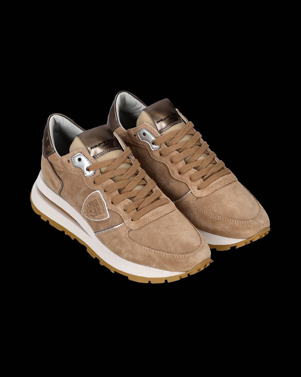 Philippe Model Sneaker basse Tropez Haute donna - marrone