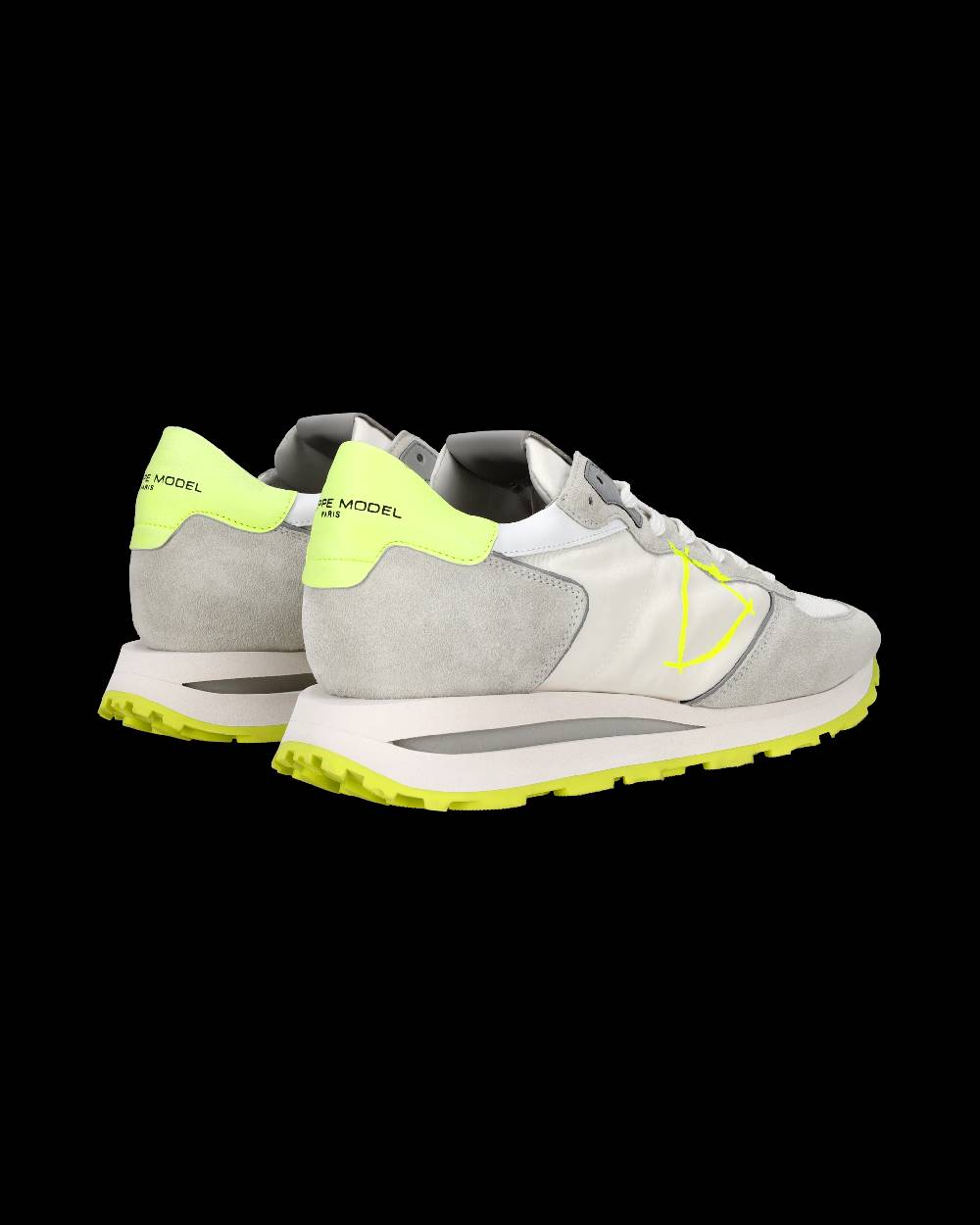 Philippe Model Sneaker Basse Tropez Haute Uomo - Bianco E Giallo