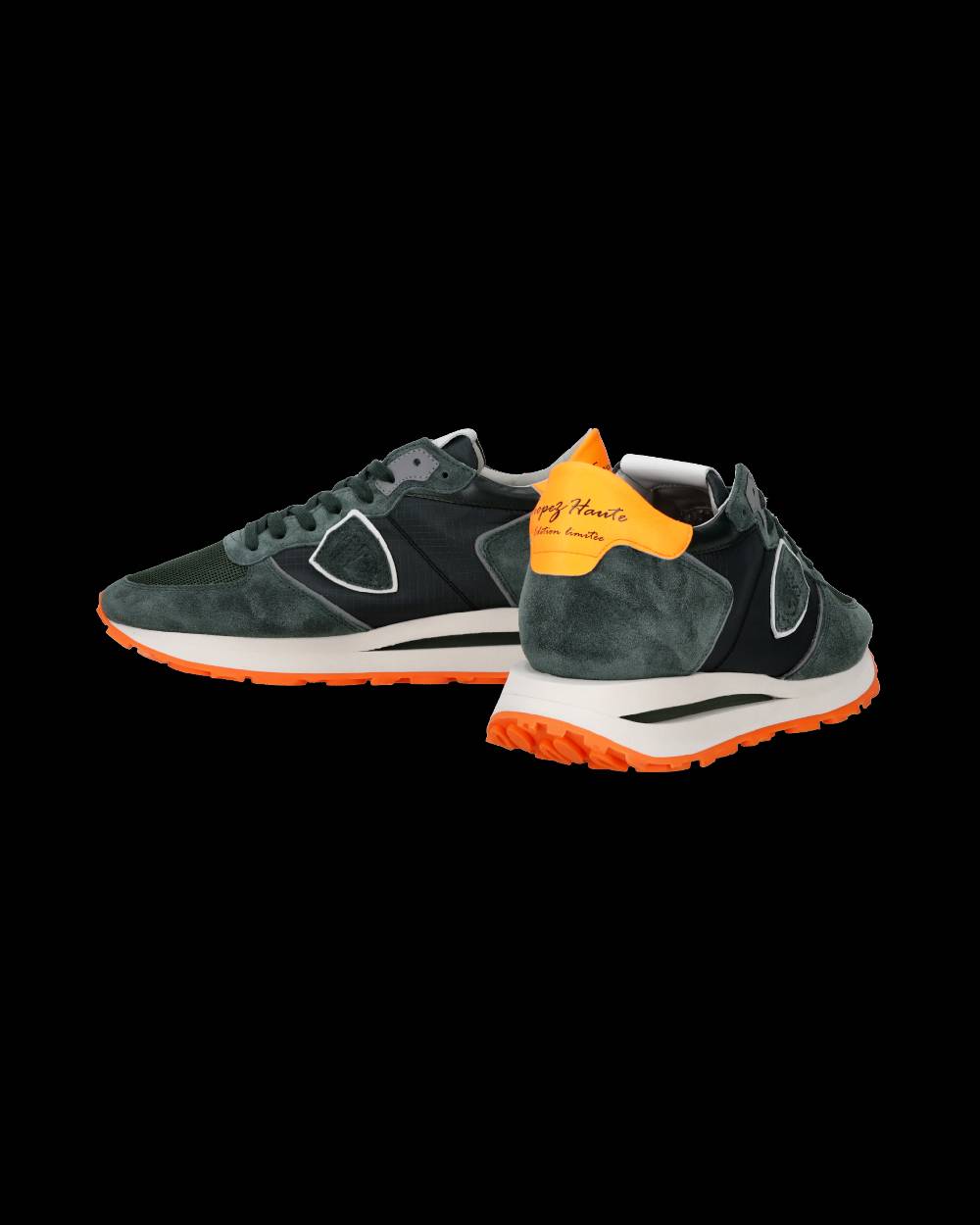 Philippe Model Sneaker Basse Tropez Haute Uomo - Verde E Arancione