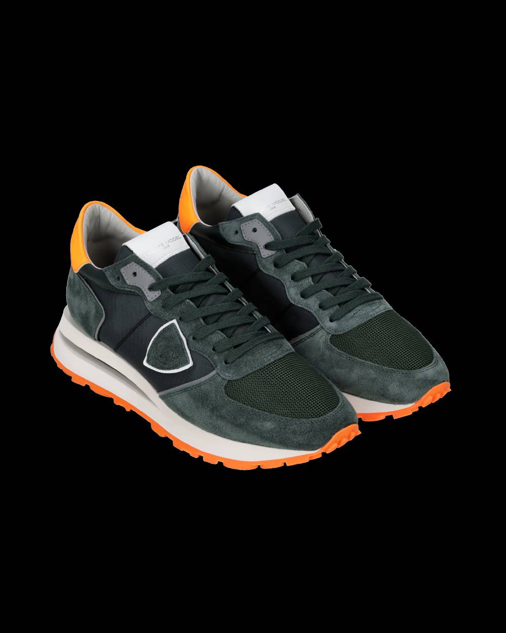 Philippe Model Sneaker basse Tropez Haute uomo - verde e arancione