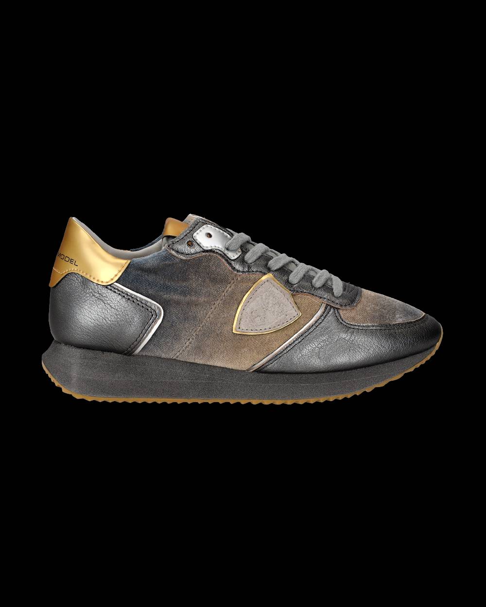 Philippe Model Sneaker Basse Trpx Donna - Blu Acqua E Oro