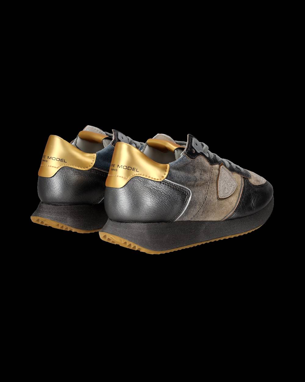 Philippe Model Sneaker Basse Trpx Donna - Blu Acqua E Oro