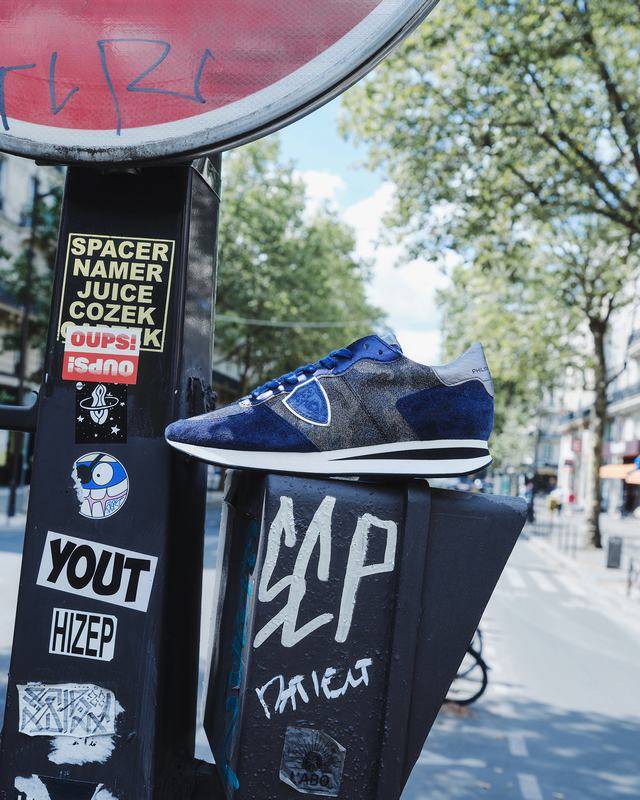 Philippe Model Sneaker Basse Trpx Donna - Camouflage E Blue