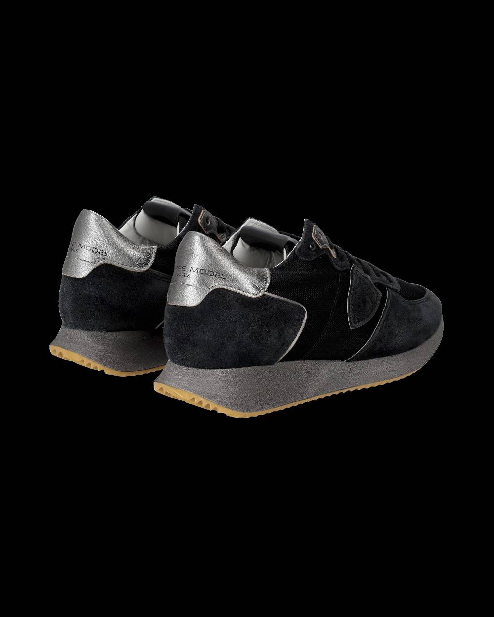 Philippe Model Sneaker Basse Trpx Donna - Nero E Argento