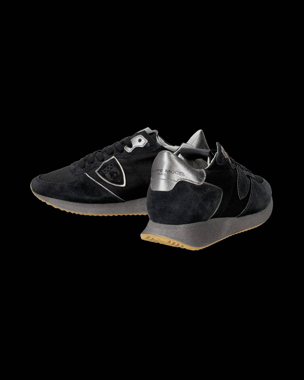 Philippe Model Sneaker Basse Trpx Donna - Nero E Argento