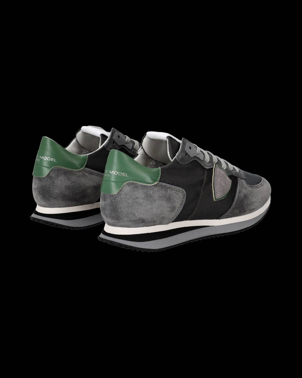Philippe Model Sneaker Basse Trpx Uomo - Antracite E Verde
