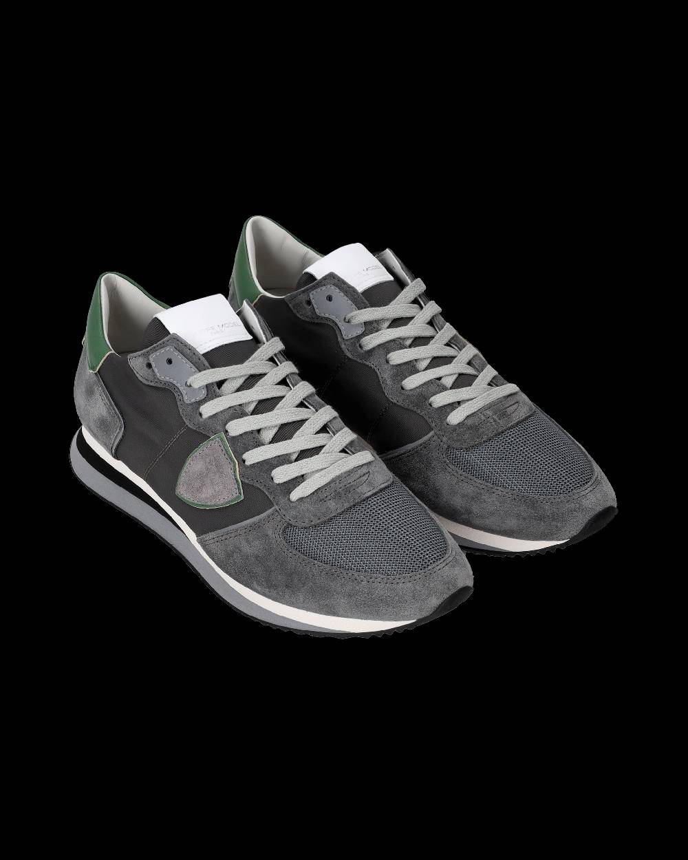 Philippe Model Sneaker basse Trpx uomo - antracite e verde