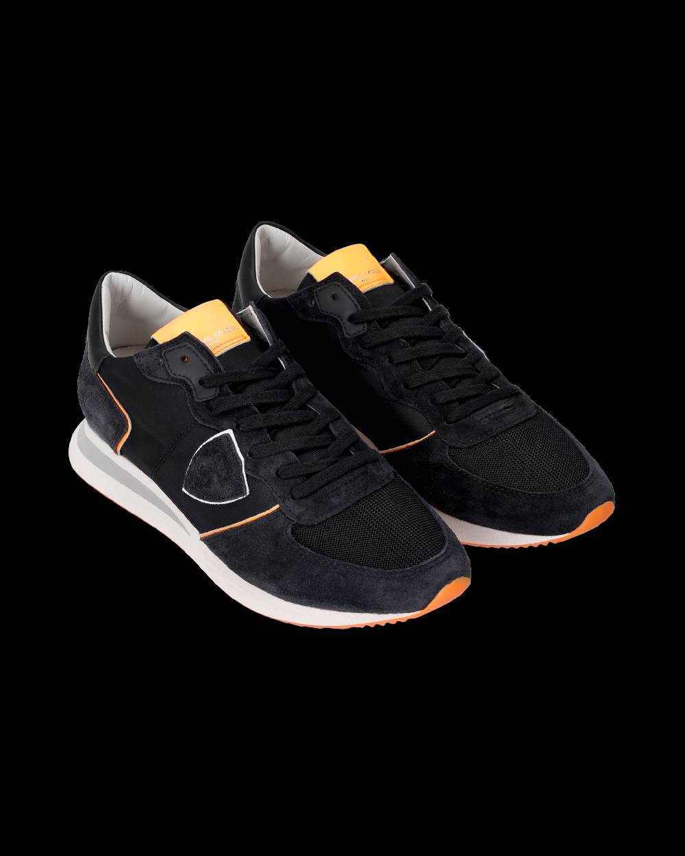 Philippe Model Sneaker basse Trpx uomo - nero e arancio