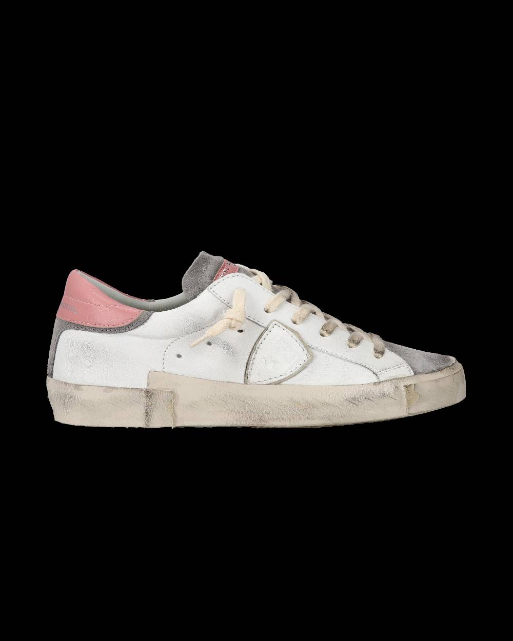 Philippe Model Sneaker Casual Prsx Da Donna In Pelle - Antracite E Bianco