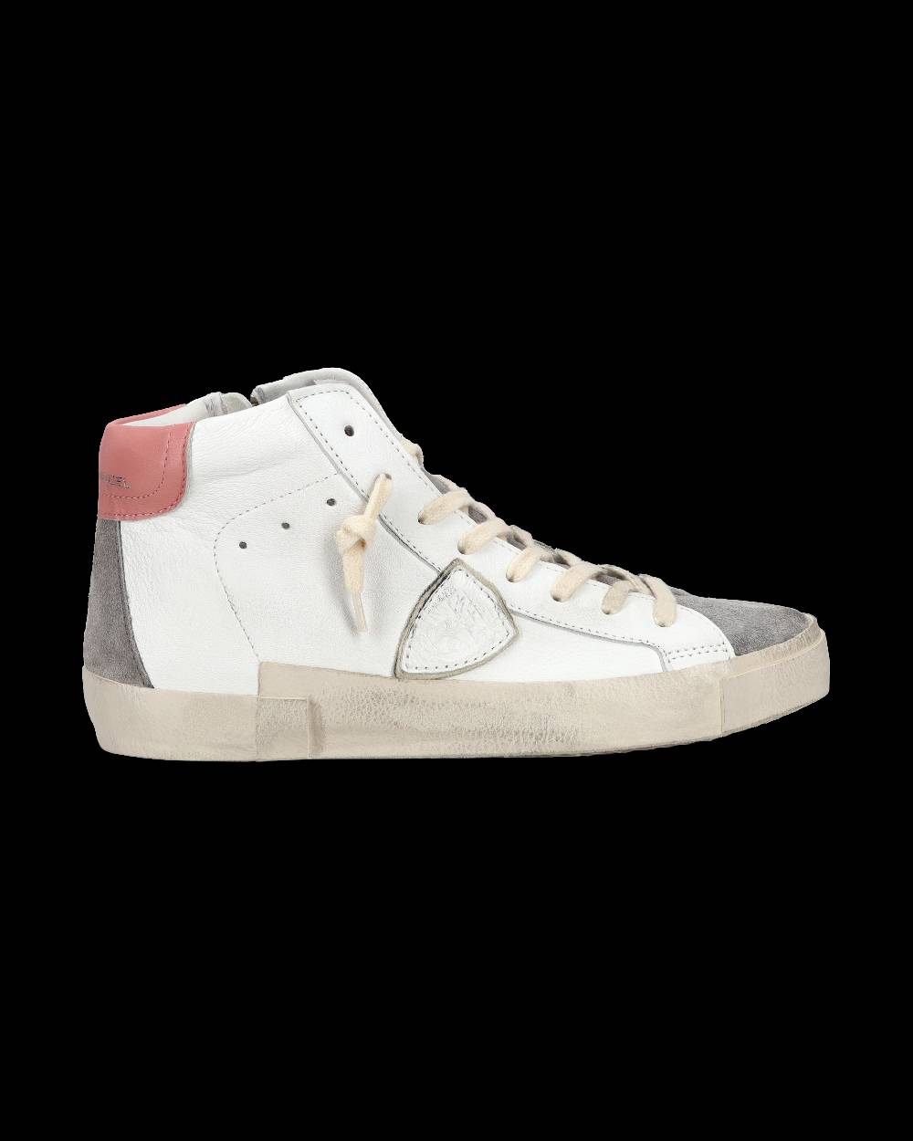 Philippe Model Sneaker Casual Prsx Da Donna In Pelle - Antracite E Bianco