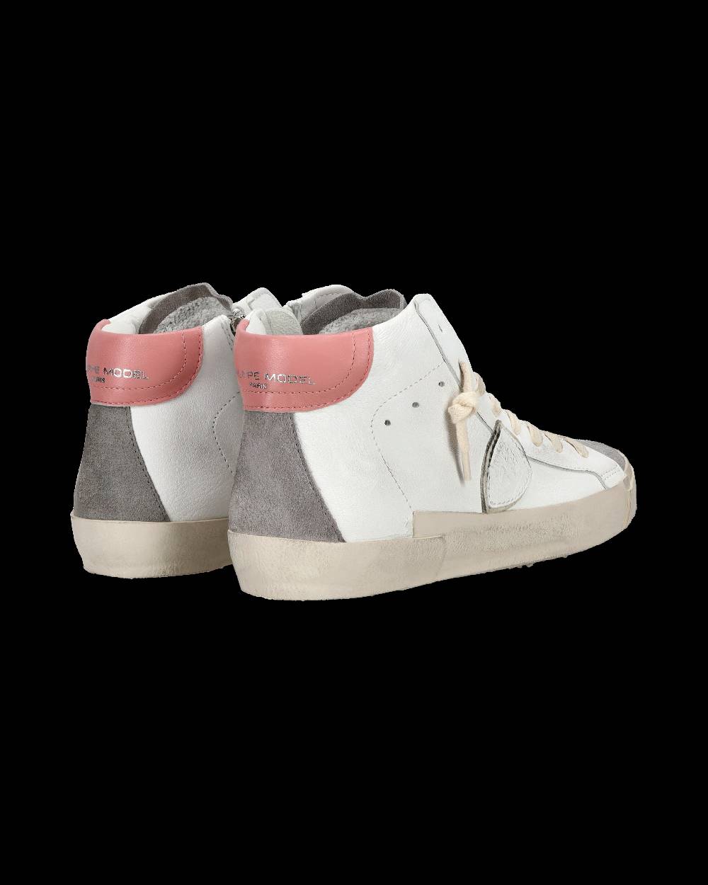 Philippe Model Sneaker Casual Prsx Da Donna In Pelle - Antracite E Bianco