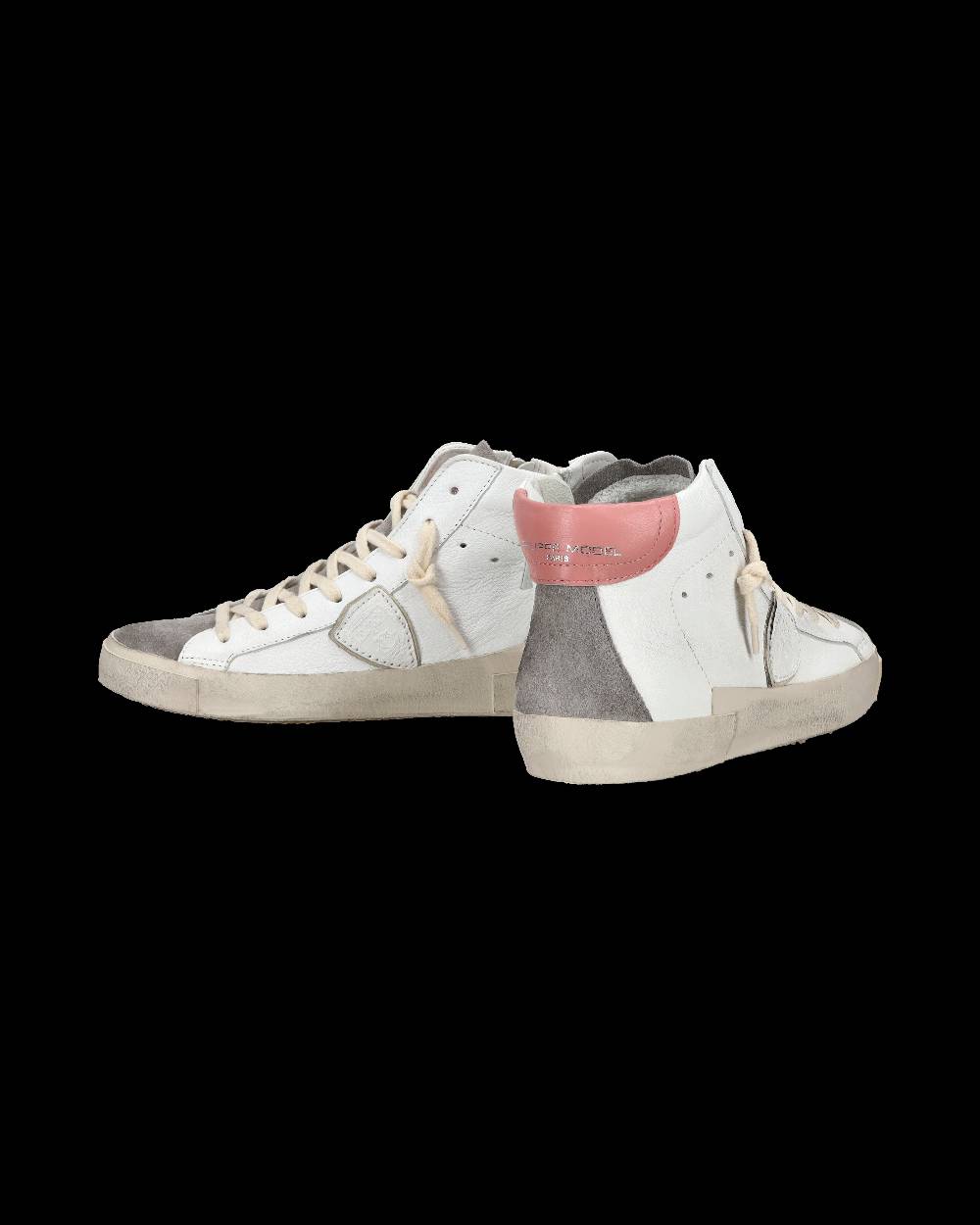 Philippe Model Sneaker Casual Prsx Da Donna In Pelle - Antracite E Bianco