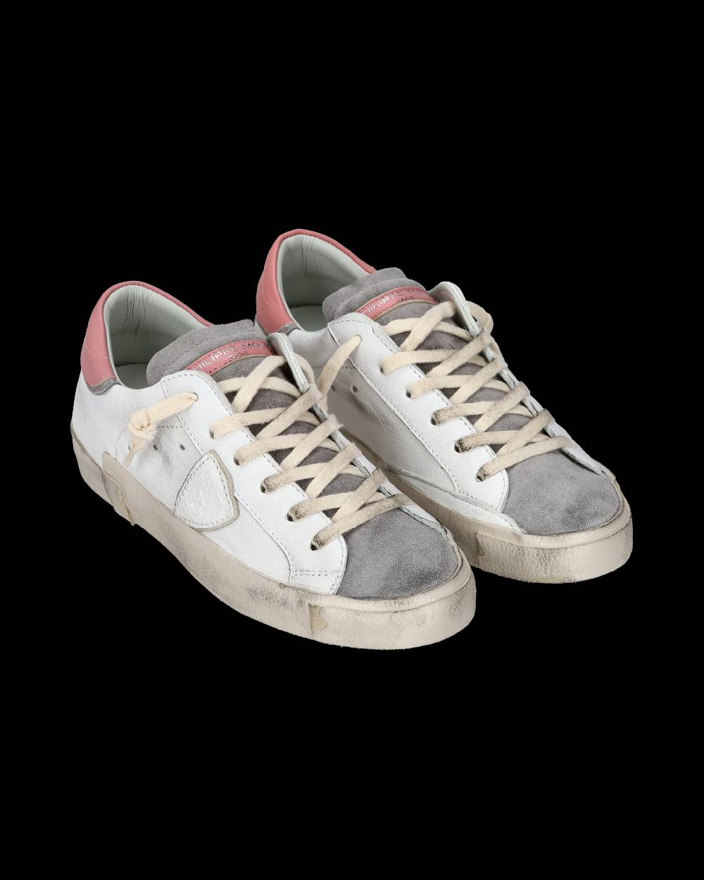Philippe Model Sneaker casual Prsx da donna in pelle - Antracite e bianco