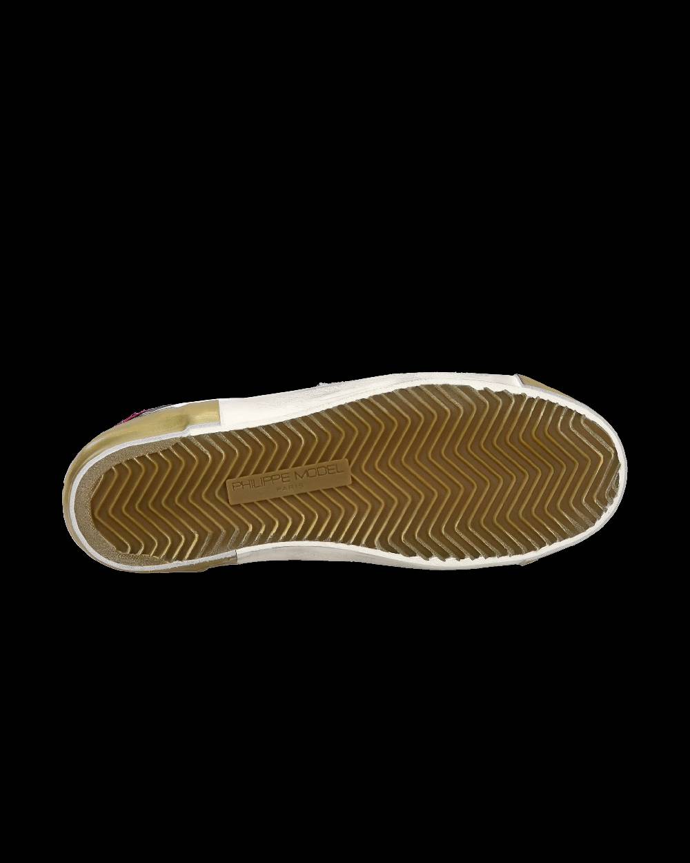 Philippe Model Sneaker Casual Prsx Da Donna In Pelle - Bianco E Fucsia