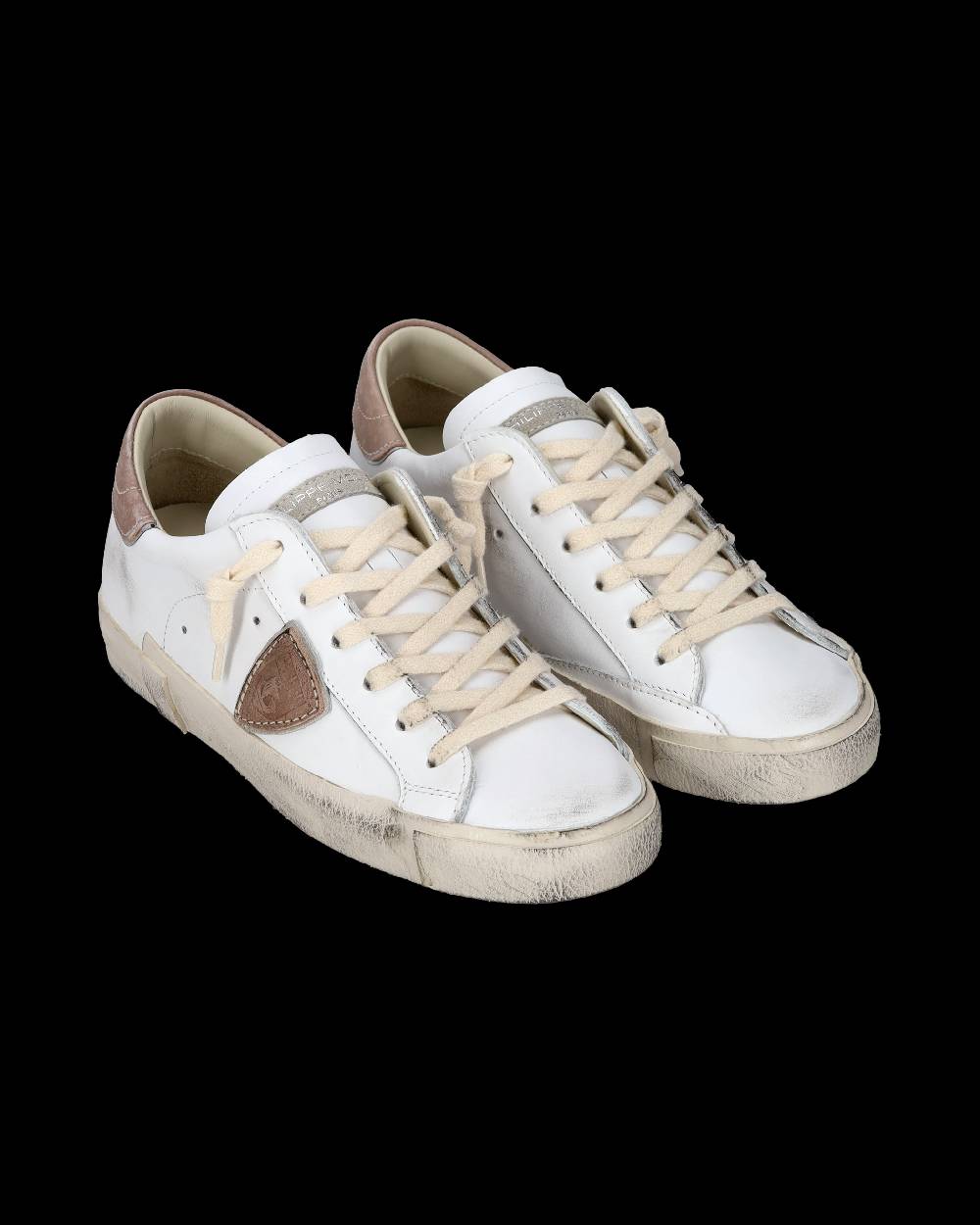 Philippe Model Sneaker casual Prsx da donna in pelle - Bianco e giallo