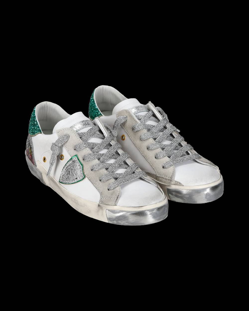 Philippe Model Sneaker casual Prsx da donna in pelle - Bianco e verde