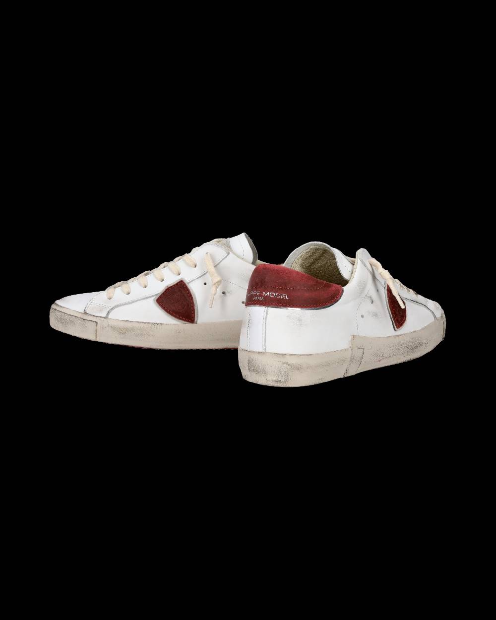 Philippe Model Sneaker Casual Prsx Da Uomo In Pelle - Bianco E Rosso