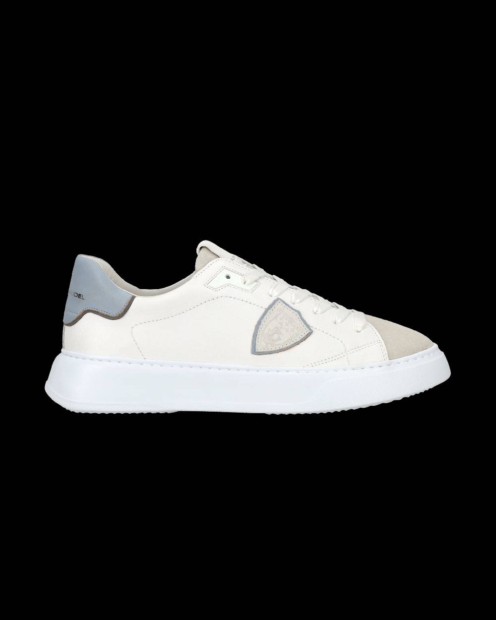 Philippe Model Sneaker Casual Temple Da Uomo In Pelle - Azzurro E Bianco