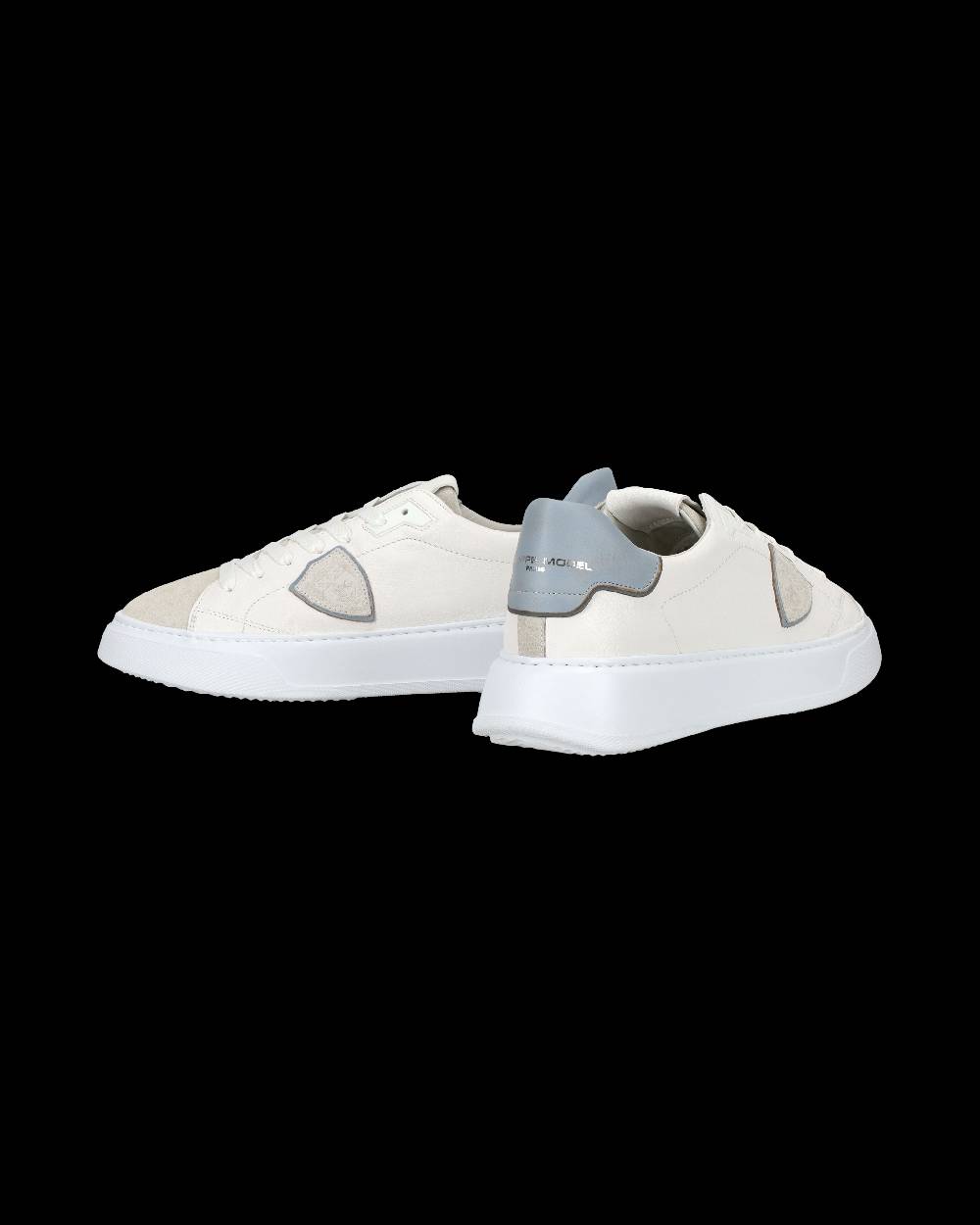 Philippe Model Sneaker Casual Temple Da Uomo In Pelle - Azzurro E Bianco
