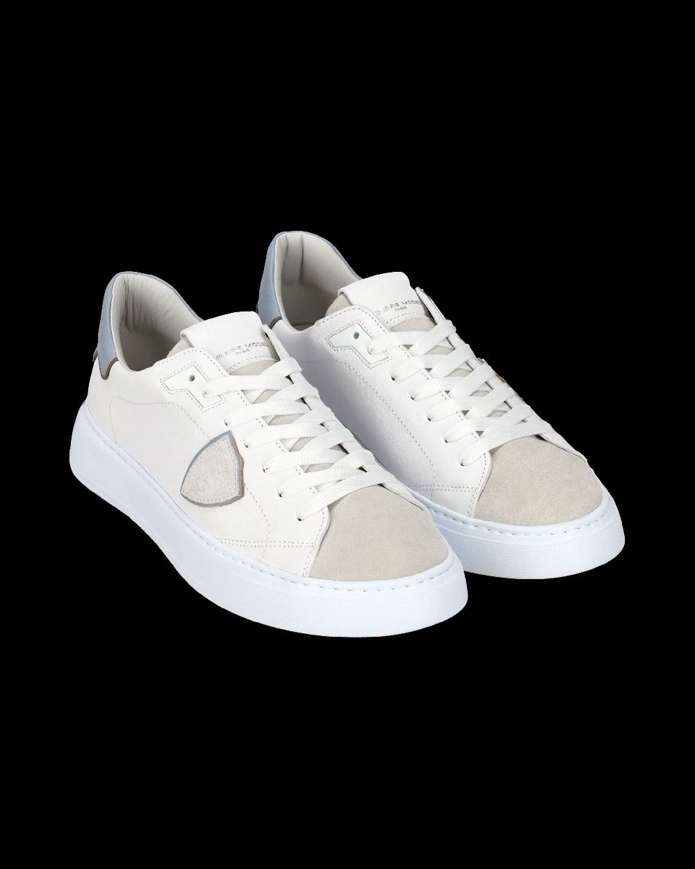 Philippe Model Sneaker casual Temple da uomo in pelle - Azzurro e bianco