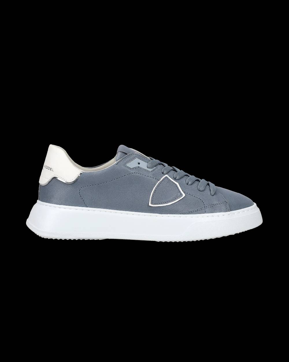 Philippe Model Sneaker Casual Temple Da Uomo In Pelle Nabuk - Blu