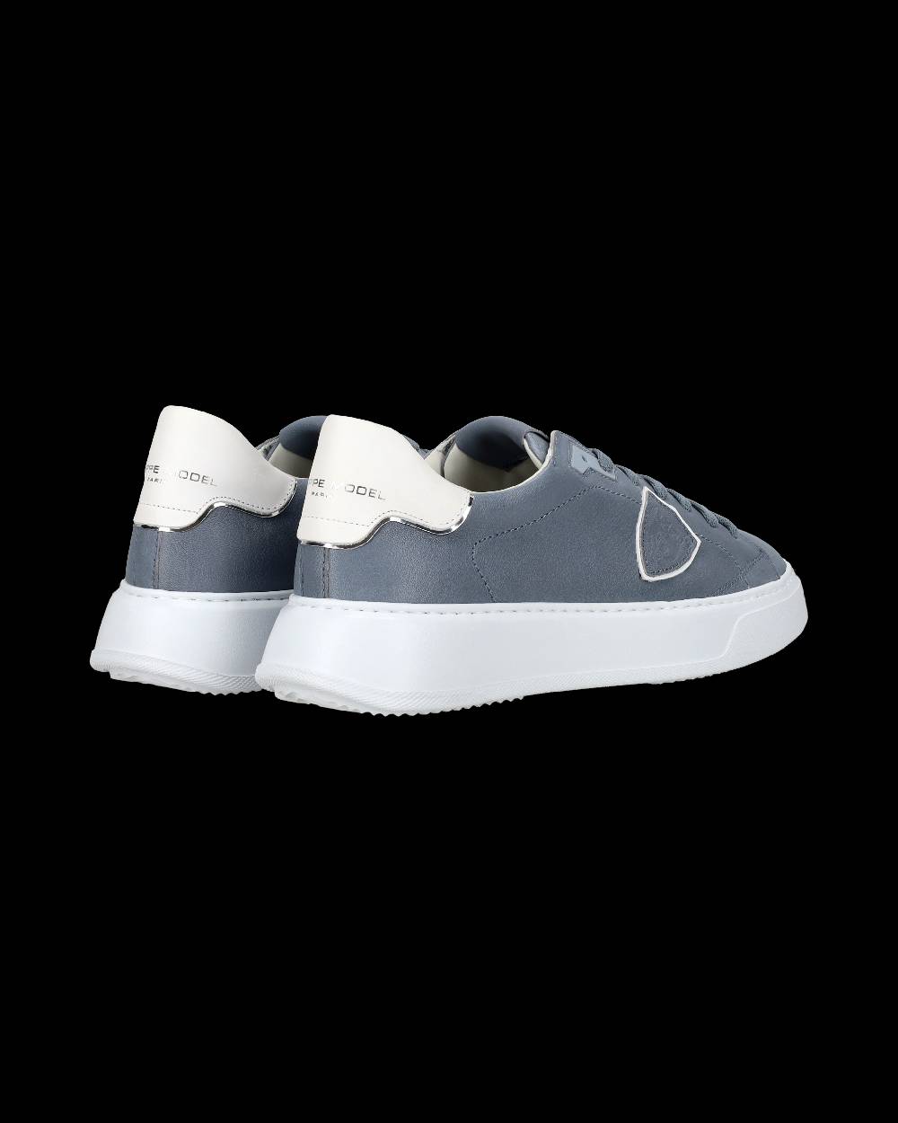 Philippe Model Sneaker Casual Temple Da Uomo In Pelle Nabuk - Blu